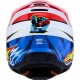 Capacete Alpinestars SM3 Falcon Red Fluo / White / Blue / Yellow Fluo Glossy