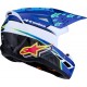 Capacete Alpinestars SM3 Falcon Blue / White / Black / Pink Fluo / Yellow Fluo Glossy