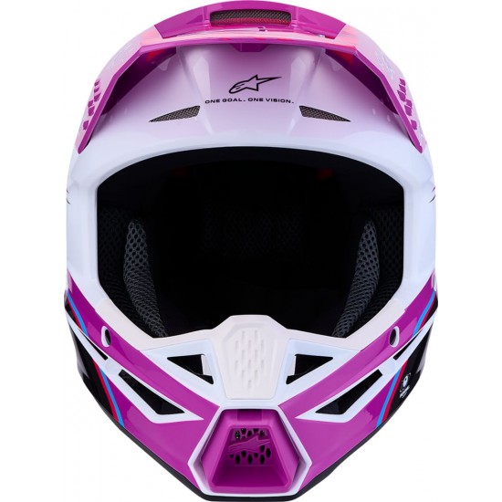 Capacete Criança Alpinestars SM3 Falcon Purple / White / Black / Pink Fluo Glossy