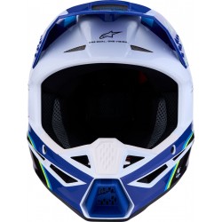 Capacete Criança Alpinestars SM3 Falcon Blue / White / Black / Pink Fluo / Yellow Fluo Glossy