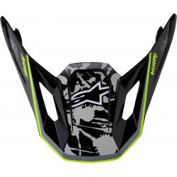 Pala Capacete Alpinestars SM7 Blaster Black / Gray / White / Yellow Fluo Glossy