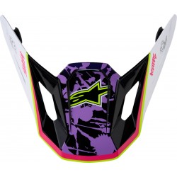 Pala Capacete Alpinestars SM7 Blaster Purple / Pink / White Glossy