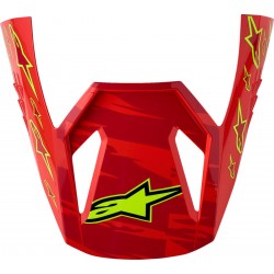 Pala Capacete Alpinestars SM3 Falcon Red Fluo / White / Blue / Yellow Fluo Glossy