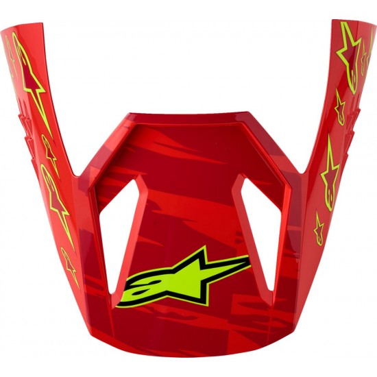 Pala Capacete Alpinestars SM3 Falcon Red Fluo / White / Blue / Yellow Fluo Glossy