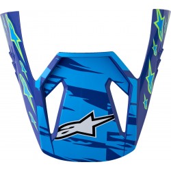 Pala Capacete Alpinestars SM3 Falcon Blue / White / Black / Pink Fluo / Yellow Fluo Glossy