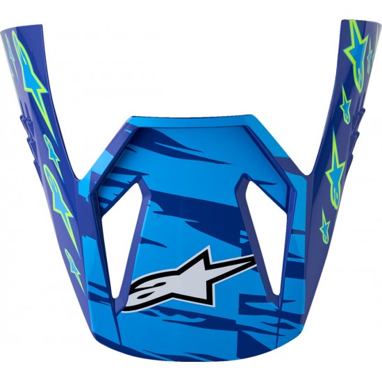 Pala Capacete Alpinestars SM3 Falcon Blue / White / Black / Pink Fluo / Yellow Fluo Glossy