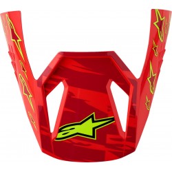 Pala Capacete Criança Alpinestars SM3 Falcon Red Fluo / White / Blue / Yellow Fluo Glossy