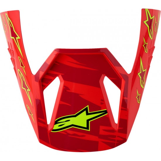 Pala Capacete Criança Alpinestars SM3 Falcon Red Fluo / White / Blue / Yellow Fluo Glossy
