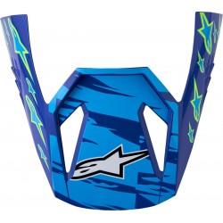 Pala Capacete Criança Alpinestars SM3 Falcon Blue / White / Black / Pink Fluo / Yellow Fluo Glossy