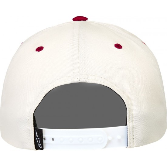 Boné Alpinestars Stadium Snapback Off White / Red