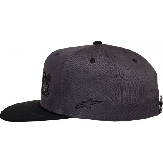 Boné Alpinestars Stadium Snapback Dark Gray / Black