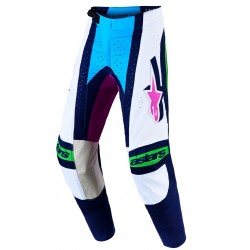 Calças Alpinestars Techstar Maven White / Blithe Blue / Green Fluo