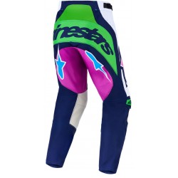 Calças Alpinestars Techstar Maven White / Blithe Blue / Green Fluo