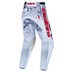 Calças Alpinestars Racer Air Lone Gray Camo / White / Fire Red