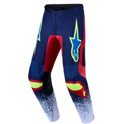 Calças Alpinestars Fluid Drag Blue Navy / Fire Red / White
