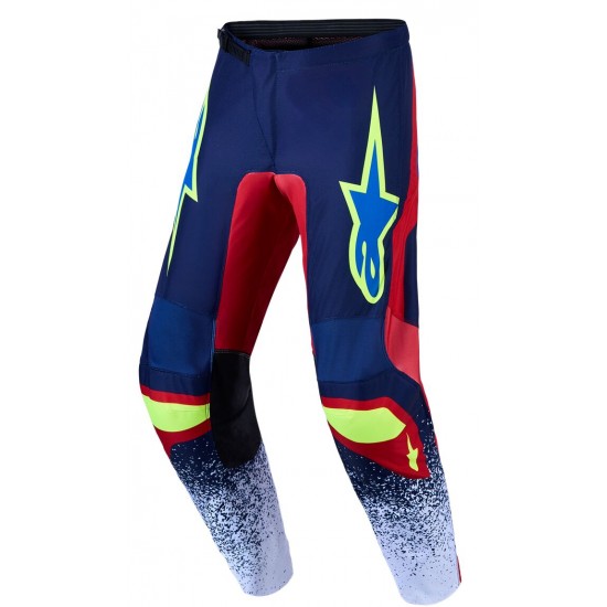 Calças Alpinestars Fluid Drag Blue Navy / Fire Red / White