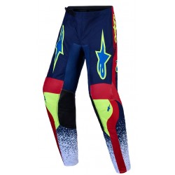 Calças Criança Alpinestars Fluid Drag Blue Navy / Fire Red / White