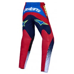 Calças Criança Alpinestars Fluid Drag Blue Navy / Fire Red / White