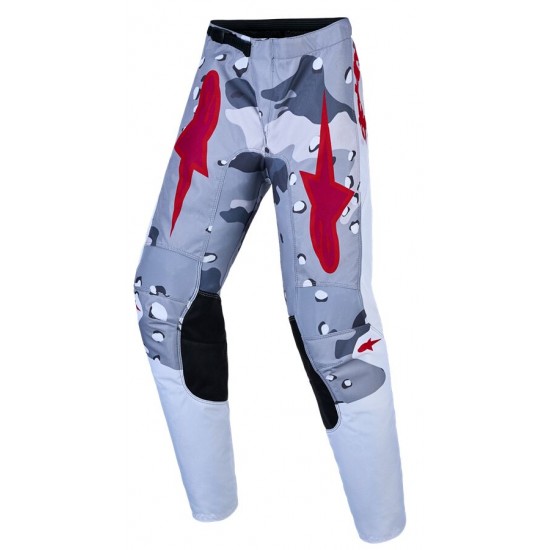 Calças Criança Alpinestars Fluid Lone Gray Camo / White / Fire Red