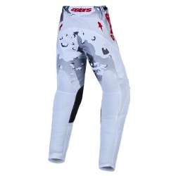 Calças Criança Alpinestars Fluid Lone Gray Camo / White / Fire Red
