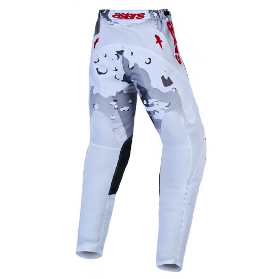 Calças Criança Alpinestars Fluid Lone Gray Camo / White / Fire Red