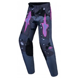 Calças Criança Alpinestars Fluid Lone Gray Camo / Purple