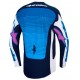 Camisola Alpinestars Techstar Maven White / Blithe Blue / Green Fluo
