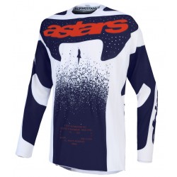 Camisola Alpinestars Techstar Swan Light Lilac / Dark Gray / Red Fluo