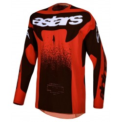 Camisola Alpinestars Techstar Swan Cardinal Red / Black / White