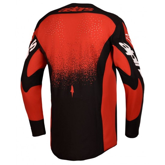 Camisola Alpinestars Techstar Swan Cardinal Red / Black / White