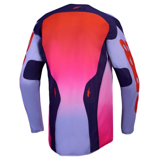 Camisola Alpinestars Racer Air Hunt Light Violet / Deep Purple / Pink Fluo