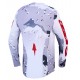 Camisola Alpinestars Racer Air Lone Gray Camo / White / Fire Red