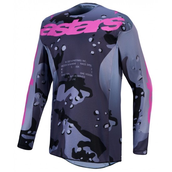 Camisola Alpinestars Racer Lone Gray Camo / Purple