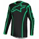 Camisola Alpinestars Fluid Apex V2 Black / Green Fluo