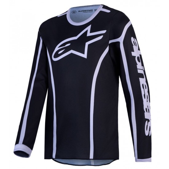 Camisola Criança Alpinestars Fluid Apex V2 Black / Silver
