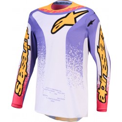Camisola Criança Alpinestars Fluid Drag Light Lilac / Blue / Iris Gold