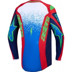 Camisola Criança Alpinestars Fluid Drag Blue Navy / Fire Red / White