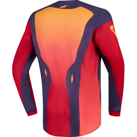 Camisola Criança Alpinestars Fluid Hunt Fire Red / Graystone / Hot Coral