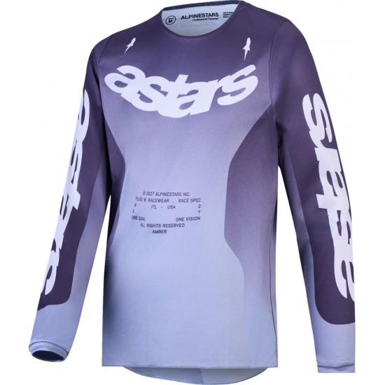 Camisola Criança Alpinestars Fluid Amber Graystone / Cold Gray / Light Lilac
