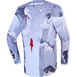 Camisola Criança Alpinestars Fluid Lone Gray Camo / White / Fire Red