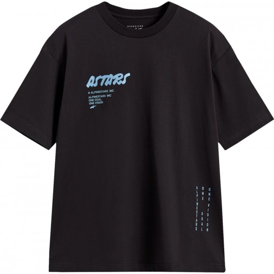 T-shirt Alpinestars Chalk Oversized Black