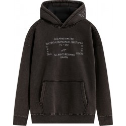 Sweat Alpinestars Infinite Washed Oversized Hoodie Washed Black