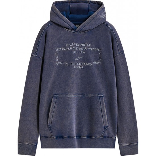 Sweat Alpinestars Infinite Washed Oversized Hoodie Washed Navy