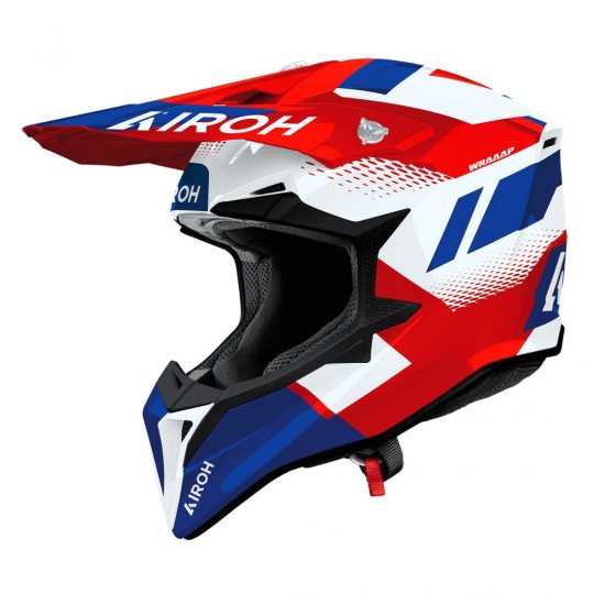 Capacete Airoh Wraaap Vision Red / Blue Gloss