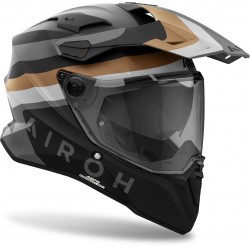 Capacete Airoh Commander 2 Doom Black Matt / Grey / Brown Capacete Airoh Commander 2 Doom Black Matt / Grey / Brown