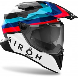 Capacete Airoh Commander 2 Doom White / Red / Blue Capacete Airoh Commander 2 Doom White / Red / Blue