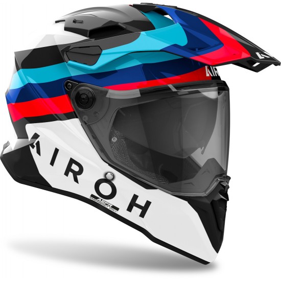 Capacete Airoh Commander 2 Doom White / Red / Blue Capacete Airoh Commander 2 Doom White / Red / Blue