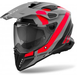 Capacete Airoh Commander 2 Mavick Black / Grey / Red Capacete Airoh Commander 2 Mavick Black / Grey / Red