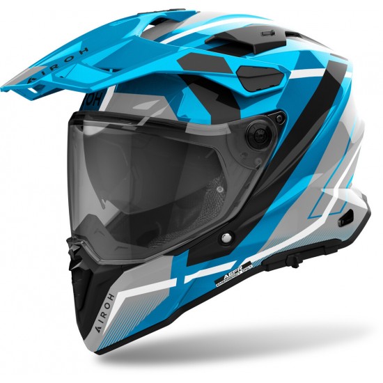 Capacete Airoh Commander 2 Mavick Black / Grey / Blue Capacete Airoh Commander 2 Mavick Black / Grey / Blue