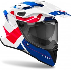 Capacete Airoh Commander 2 Reveal White / Blue / Red